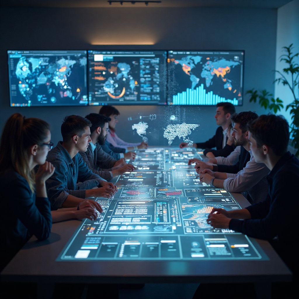 Session de collaboration d'équipe